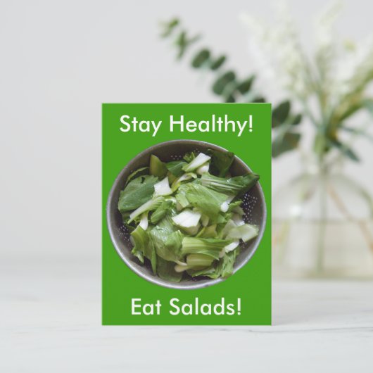 Salat Postkarte (Stehend Vorderseite)