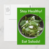 Salat Postkarte (Vorne/Hinten)