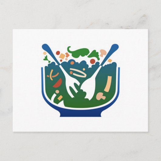 Salat Postkarte (Vorderseite)