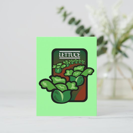Salat Postkarte (Stehend Vorderseite)