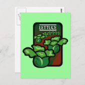 Salat Postkarte (Vorne/Hinten)