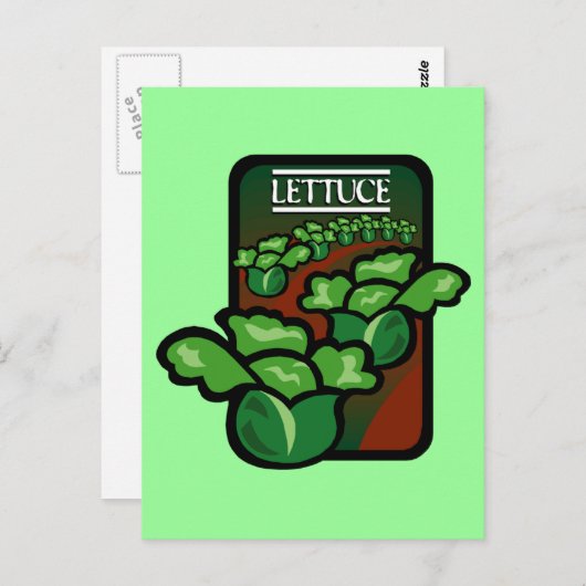 Salat Postkarte (Vorne/Hinten)