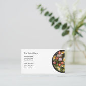 Salat Restaurant Business Center Visitenkarte (Stehend Vorderseite)