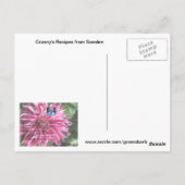 Salat Rezept Postkarte (Rückseite)