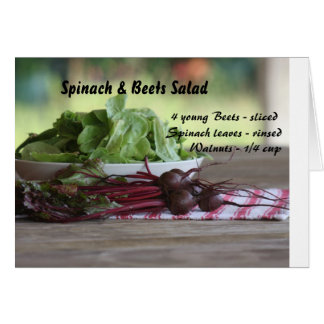 Salat "Spinach & Beets"