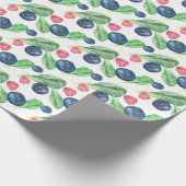 Salat und Beeren Geschenkpapier (Ecke)
