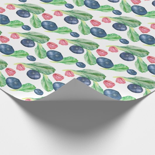 Salat und Beeren Geschenkpapier (Ecke)