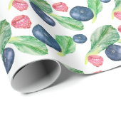 Salat und Beeren Geschenkpapier (Rolleneckpunkt)