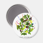 Salat unterhalten Sie - leicht Magnet (Vorderseite/Rückseite)