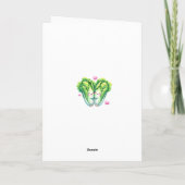 Salat zusammen sein ewig Liebe Karte (Rückseite)