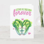 Salat zusammen sein ewig Liebe Karte (Vorderseite)