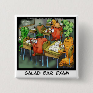 Salatbar-Prüfung Lustig Button