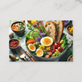 Salatbar-Restaurant Visitenkarte (Rückseite)