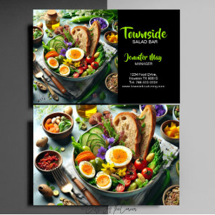 Salatbar-Restaurant Visitenkarte