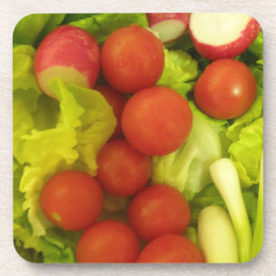 Salate Gemüse Cork Untersetzer