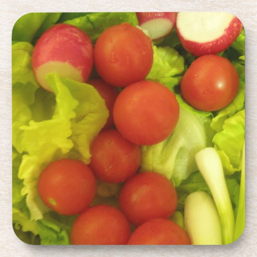 Salate Gemüse Cork Untersetzer (Vorderseite)