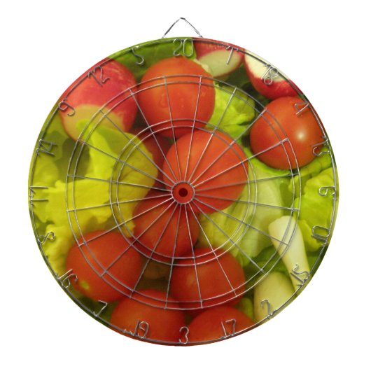 Salate Gemüse Dart Board Dartscheibe (vorne)