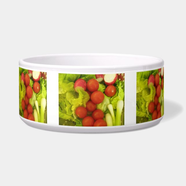 Salate Gemüse Dog Bowl Napf (Vorderseite)
