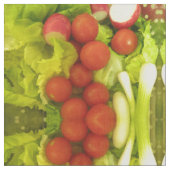 Salate Gemüse, Gemusterte Kunsthandwerkstoffe Stoff (Nahaufnahme)