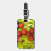 Salate Gemüse nach Maß Gepäcktag Gepäckanhänger (Vorderseite vertikal)