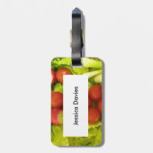 Salate Gemüse nach Maß Gepäcktag Gepäckanhänger (Rückseite vertikal)