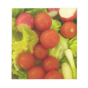 Salate Gemüse Notizblock