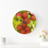 Salate Gemüse Wall Clock Große Wanduhr (Zuhause)