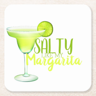 Salate Margarita Rechteckiger Pappuntersetzer