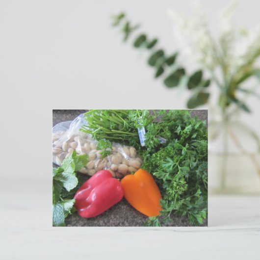 Salate Postkarte (Stehend Vorderseite)