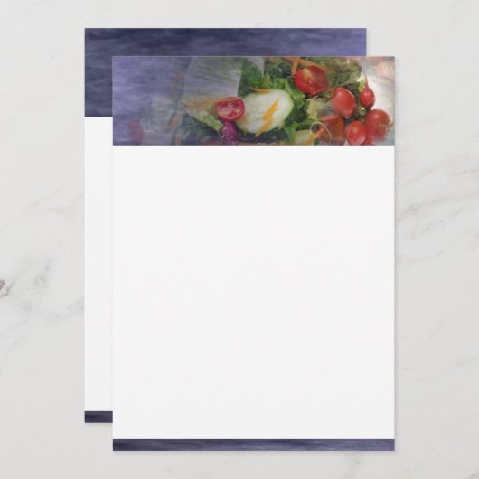 Salateinladung Einladung (Vorne/Hinten)