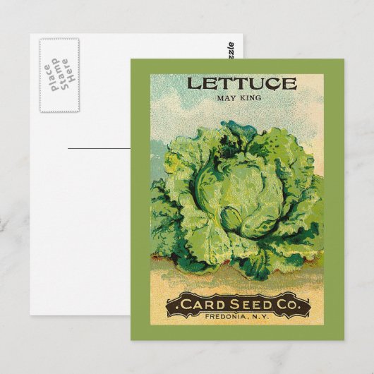 Salatensaatpaket Postkarte (Vorne/Hinten)