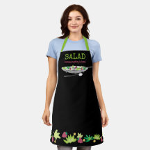 Salatkochen ist harte personalisierte Küche Schürz