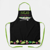 Salatkochen ist harte personalisierte Küche Schürz Schürze (Vorderseite)