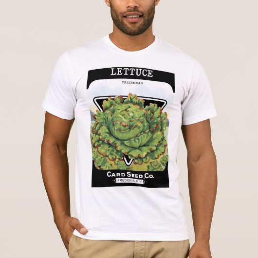 Salatsamenpackungsetikett T-Shirt (Vorderseite)