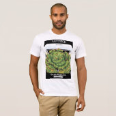 Salatsamenpackungsetikett T-Shirt (Vorne ganz)