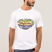 Salatschale mit Kiwi und Orange T-Shirt (Vorderseite)