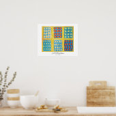 Salatvorbereitung Gemälde Poster (Küche)