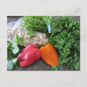 Salatzutaten Postkarte