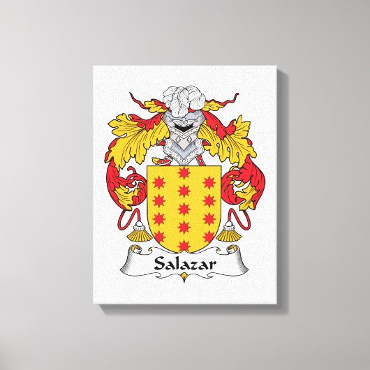 Salazar-Familienwappen Leinwanddruck (Vorderseite)