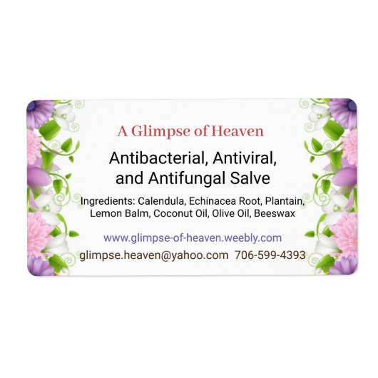 Salbe-Etikett — Vorderseite (Vorne)