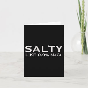 Salbe Wie normale Saline 0,9 Nacl Nurse Medical Fu Karte