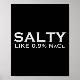 Salbe Wie normale Saline 0,9 Nacl Nurse Medical Fu Poster