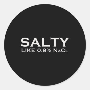 Salbe Wie normale Saline 0,9 Nacl Nurse Medical Fu Runder Aufkleber