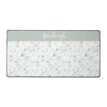 Salbei Blau Aquarell Wildblumen Blumen Custom Name