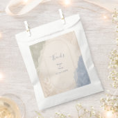 Salbei Blau Botanische minimale Hochzeit Geschenktütchen (Ausgeschnitten)