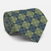 Salbei Blau Gewebtes Argyle-Muster Krawatte (Gerollt)