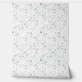 Salbei Blau Wasserfarbe Wildblume Tapete