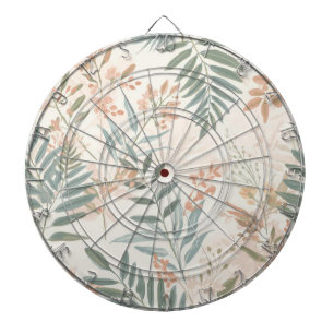 Salbei Botanical Blush Blatt Aquarellmuster Dartscheibe