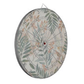 Salbei Botanical Blush Blatt Aquarellmuster Dartscheibe (Vorderseite Links)