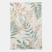 Salbei Botanical Blush Blatt Aquarellmuster Geschirrtuch (Vertikal)